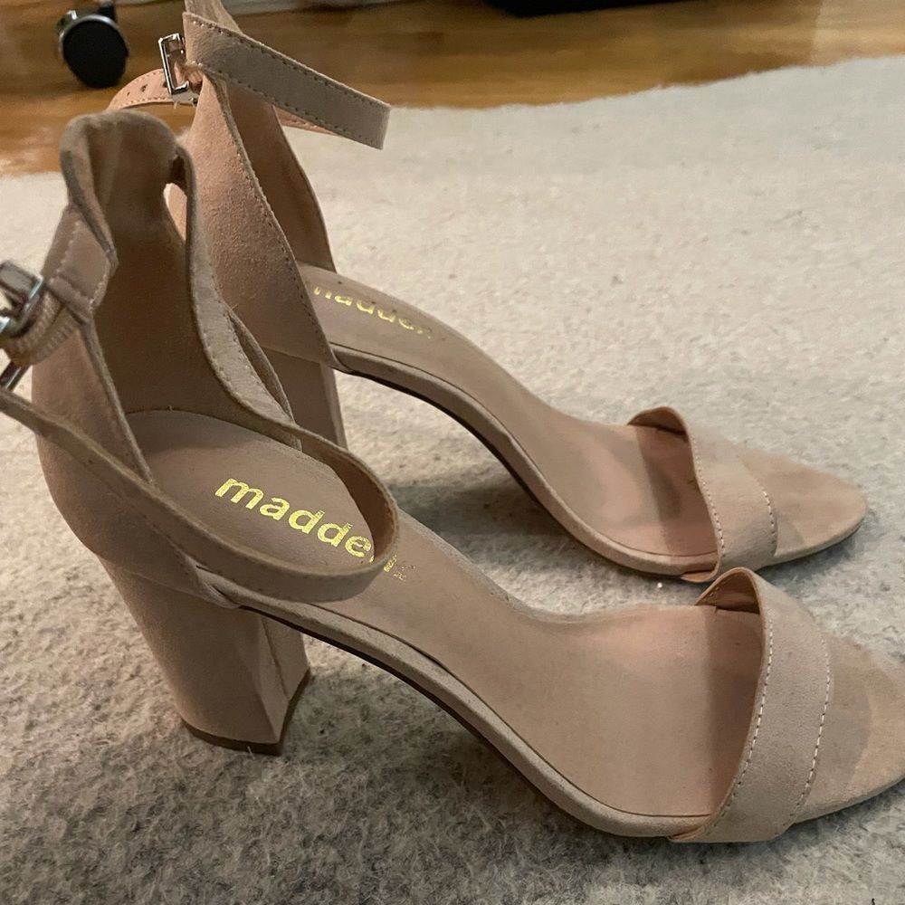 Madden girl nude heels size 8.5